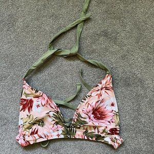 floral triangle swimsuit